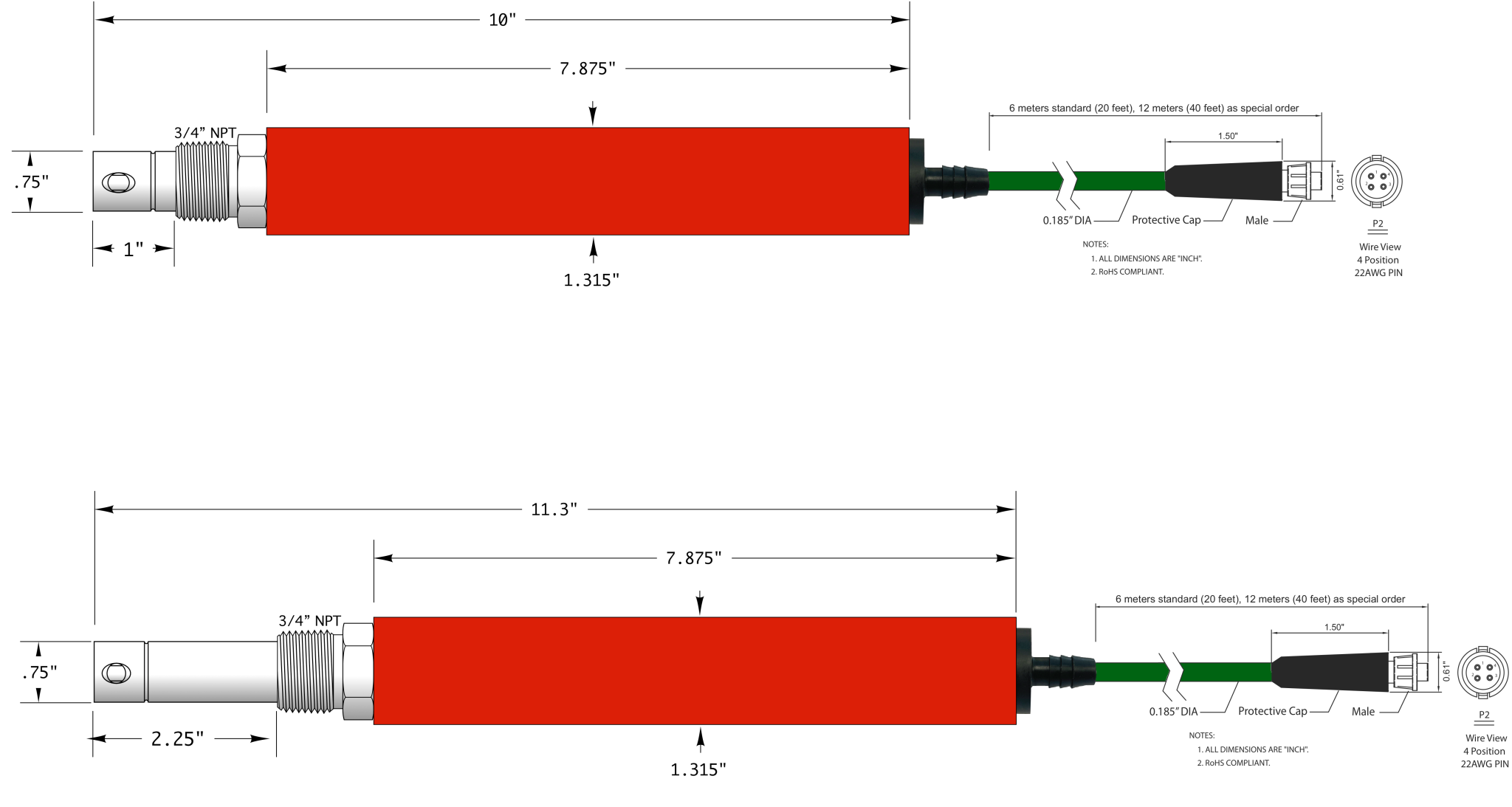 Smart Digital HiQDT MODBUS RTU Conductivity (EC) Sensors